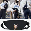 Sacs de taille Sac Casual Fonctionnel Mode Hommes Épaule Fanny Pack Ours Lettres J Imprimer Femmes Bum Téléphone Portefeuille Pochette Unisexe Sac À Main