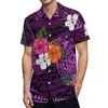 Casual Dresses Latest Design Polynesian With Couple Suit Women'S Short Sleeve Dress Loose Plus Size 8xl And Men'S Shirt