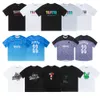 Camisetas para hombre de alta calidad Camisa Trapstar Camisas de diseñador Imprimir letra Lujo Blanco y negro Gris Color del arco iris Verano Deportes Moda Top Manga corta A141