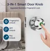 Bouton de porte intelligent, serrure de porte à empreintes digitales, serrure intelligente rechargeable