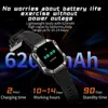 Akıllı Saatler Yeni Askeri Akıllı Saat Erkekleri IP67 Su Geçirmez 620mAh Pil Ultra Uzun Bekleme Pusula Bluetooth Çağrı Açık Hava Sporları Akıllı Saat