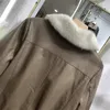 Mulheres de couro outono e inverno pele do plutônio espessamento de pelúcia jaqueta feminina casaco feminino grande gola de lã curto topos
