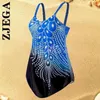 Indossare Zjega Costumi da bagno a vita alta Tankini sexy senza schienale da donna Due pezzi Scollo a V Patchwork imbottito Costume da bagno push up Costumi da bagno estivi