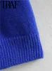 Kadın Sweaters Gal 2024 Bahar Zarif Kadınlar Sıradan Gevşek Kazak Eşarp Uzun Kollu O Boyun Örme Jumper Pullovers Dişi Üst
