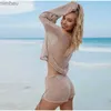 Kadın Şortları 2023 Seksi Plaj Mahsulü Top Şort Setleri Kadınlar Örmek Uzun Kollu Dantel Yukarı Kadın Elbise Yaz Tatili 2 Parça Setinden Görmek