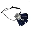 Noeuds papillon Mode Grand Cravate Cravate Glands En Cristal Collier De Ruban Femmes Bijoux DXAA