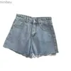 Frauen Shorts Koreanische Hohe Taille R Rand Denim Shorts frauen 2023 Sommer Neue Grundlegende Taste Tasche Denim Shorts straße Denim PantL240119