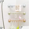 Conjunto de accesorios de baño Estante de gancho ajustable Doble ventosa Toalla Colgando Shees Titular Tipo de bloqueo Sucker Accesorios de baño de cocina Dr Dhqet