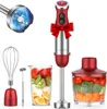 KOIOS 5-in-1-Stabmixer, 1000-W-Handmixer mit 12 Geschwindigkeiten, Stabmixer mit Kupfermotor und Edelstahlklinge, 600-ml-Rührbecher