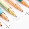 Шариковая ручка «Зыбучий песок», золотой порошок, шариковые ручки, ослепительные красочные металлические хрустальные ручки, студенческие письменные офисные ручки для подписи, фестивальный подарок, BJ