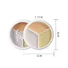 Concealer 3-Color Concealer Palette Foundation Cream Full Coverage Suit for All Skin Face Makeup Cover Dark Circles Acne Pores Cream Base