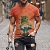 Camisetas masculinas camisa esportiva para homens dois dias professor grande volume de roupas gráficas na moda