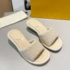 Designer-Sandalen, Plateau-Slides für Damen, hochwertige Abendschuhe, echtes Leder, Luxus-Damen, klassische Marke, lässige Frau, modische Schuhe, Größe 35–42, mit Box