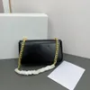 Borsa a catena da donna con catena a spalla sotto le ascelle Borse Borsa a tracolla da donna Borse firmate Portafogli con patta Borsa semplice