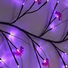 Cordas Indoor LED Halloween Luzes Bateria Powered String Light Ornamentos Assustadores À Prova D 'Água 1.8 Metros Decorações Iluminadas para Férias