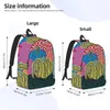 Taschen Three Polkadot Pumpkin Art Canvas Rucksack für Männer Frauen Wasserdicht College School Yayoi Kusama Tasche Print Büchertasche