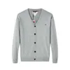 2024 Autumn Men's Sweater New Zippered Cardigan Stand Up Fashion Casual Trend Knit Jacket