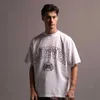 Mannen T-shirts ZIJ Vrouwen Brief Print Katoenen T-shirt Mannen Shirts Hip Hop Casual Tops Tees Zomer Vintage zwart Whiteyolq