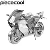 Craft Tools Piececool 3D Metal Puzzles Silver Motorcycle Assembly Model Toys Jigsaw DIY for Adult YQ240119