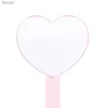 2PCS Mirrors New Heart Shaped Student Mirror Eyelash Extension Makeup Mirror SPA Salon Portable Cosmetic Mirrors For Girls Women