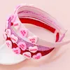 1PC Valentine's Day Headbands for Girls Korean Love Heart Hairband Glitter Headbands Headwear Girls Kids Hair Accessories 240119