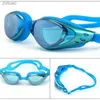 Diving Accessories Swim Glasses Myopia Swim Goggles Prescription -1.0~-10 Waterproof Anti Fog Swim Eyewear Diopter Diving Mask for Adults Children YQ240119