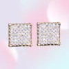 Earrings Jewelry Fashion Women Mens Earrings Hip Hop Diamond Stud Earings Iced Out Bling CZ Rock Punk Round Wedding Gift268N2739599