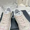 scarpe da corsa firmate di lusso 2024 NUOVE scarpe da viaggio estive in vera pelle da donna in pelle di pecora scarpa casual taglia 35-40 vintage regalo da uomo basket all'aperto sneaker da tennis allenatore