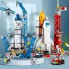 Świąteczne zabawki 458pcs Space Rocket Assembly Block Zabawy Kreatywne DIY Zabawy Nowy Rok Giftsvaiduryb