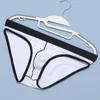 Underpants Men'S Triangle Shorts Briefs High Elastic Low Waist U Convex Narrow Edge Fork Sexy Pants Gay Slips Lingerie