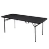 Camp Furniture Mainstays 6 Foot Bi-Fold Plastic Folding Table Black Camping Outdoor