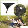 Hammocks Portable Hammock Mtifunctional Triangle Aerial Mat For Outdoor Cam Tree Tent Mti Person Sleep Pad J230302290Z Drop Delivery H Dhoqc