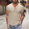 T-shirts pour hommes Summer Chemise polyvalente Beach Mens Gift Set Homme Hommes Coton Pantalon de survêtement Fond ouvert