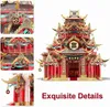 Outils d'artisanat Piececool 3D Puzzle en métalPawn Shop Architecture traditionnelle chinoise modèle de construction Kit adulte casse-tête puzzle cadeau maison décembre YQ240119