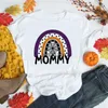 Família combinando roupas mamãe mini família matng roupas mamãe e eu camiseta de halloween Ação