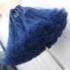 Kvinnors sömnkläder cosplay ruffled lolita petticoat underskirt ingen hoop kvinna fluffig bubbla tutu kjol puffy halv slip prom party crinoline