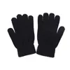 Black Adult keep Warm Glove Home Clothing Full Finger Thick Knitted Woolen Gloves Outdoor Winter Five Fingers Touch Screen Gloves BH7808 FF