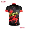 Vestuário de motocicleta Cross-Border Modelo Criativo Preto Ciclismo Jersey Verão Confortável Respirável Wicking Lycra Terno para Homens e Mulheres Dhsi3