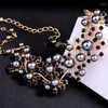 Choker bulkpris 2 färg gråvit akryl pärla mest anständiga eleganta halsband kvinnor smycken