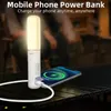 Faltbare Camping Laterne Tragbare Power Bank Außenbeleuchtung Taschenlampe Zelt Licht Led Wiederaufladbare Notfall Ausrüstung Lampen 240119