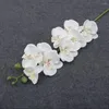 Decorative Flowers 9-Heads 69cm Artificial Butterfly Orchid Fake 3D Phalaenopsis Simulation Flower Real Touch Plants Wedding Home Christmas