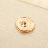 Stud Earrings 2024 Fashion T-shirt Brand Quality Gifts For Anniversary Luxury Jewelry Women Flower Wedding Engagement Ear