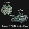 Ferramentas de artesanato 3D Metal Puzzle Militar Rússia VT-4A1 Battle Tank Modelo Kits de construção DIY Corte a laser Jigsaw Brinquedos para adultos Presentes de aniversário YQ240119