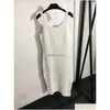 Abiti casual di base Abito firmato Donna Estate Moda di lusso Lettera Lavorata a maglia a tre pezzi Rilievo sexy Due pezzi Donna Suspende Dhhfs