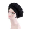 Ropa étnica African Headwrap Hat Mujer Auto Gele Headtie 2024 Ya hecho a mano Cap Mujeres Trenza Turbante Musulmán Beanie Accesorios para el cabello