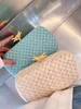 Designer Bags Knot Intreciato Metallic Leather Clutch Mini Handväskor Kvinnor Party Fashion Present Mutil Color With Box