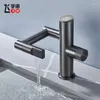 Bathroom Sink Faucets White Digital Display Faucet Cabinet Washstand Universal Multi-Function Basin And Cold Splash-Proof