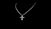 Katolska Crucifix Pedant Halsband Guld rostfritt stål halsband Tjock långhalsfria unika manliga män modesmycken Bibelkedja Y8822001