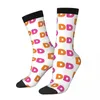 Men's Socks All Seasons Crew Stockings I Love Dunkin Donuts Harajuku Crazy Hip Hop Long Accessories For Men Women Gifts