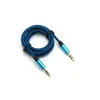 Cavo Aux Jack in nylon da 1 M Cavo audio da 3,5 mm a 3,5 mm Maschio a maschio Kabel Gold Plug Cavo Aux per auto per iPhone Samsung xiaomi DHL FEDEX